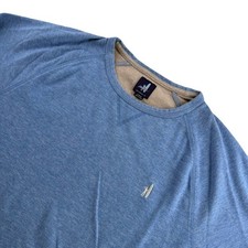Johnnie-O Men  s Cotton Blend Crew Neck Company Sweatshirt Blue   Large