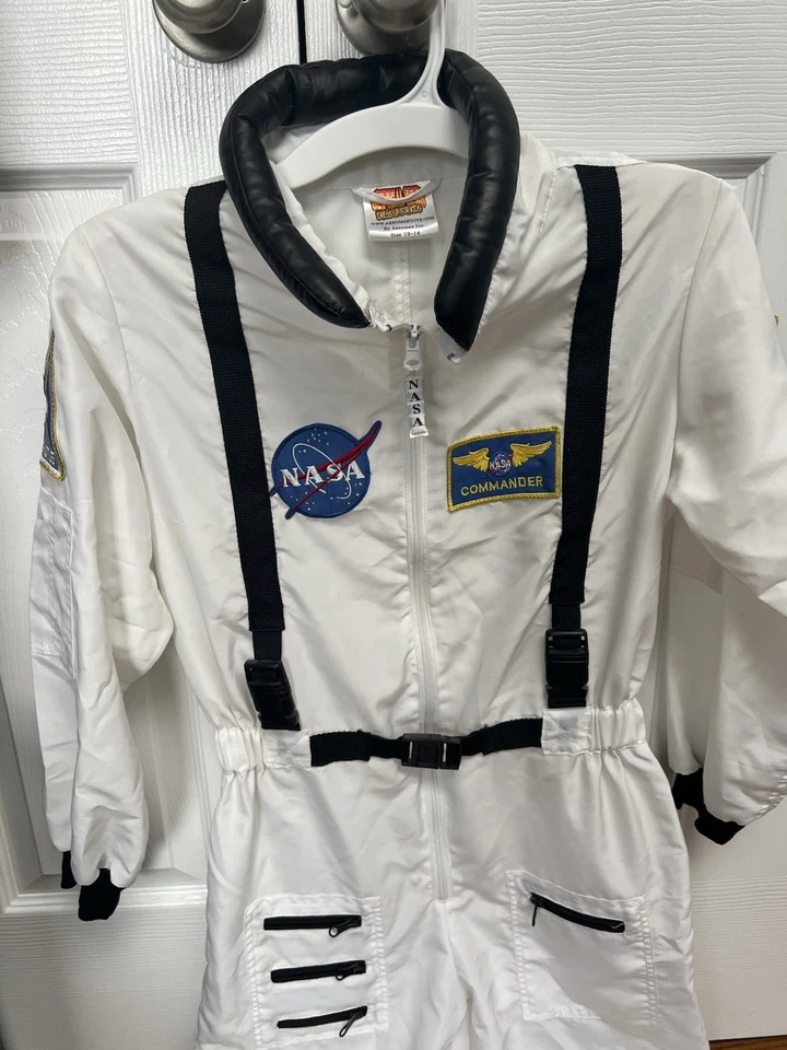 Auténtico disfraz de astronauta de la NASA de Halloween para niños talla 12-14 Foto 3 de 4