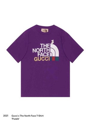 Gucci x THE NORTH FACE Logo Tee 'Purple' Men s Size 2XL XXL