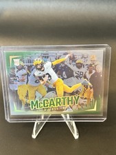 2024 Panini Luminance - Rookies J.J. McCarthy #187 Green 48/100 (RC)