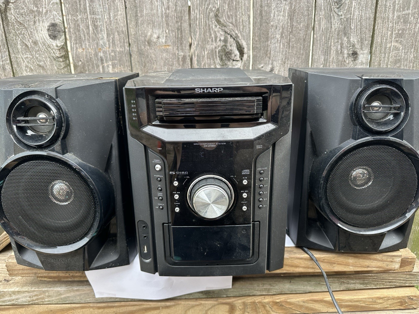 5 Disc Cd Player Am/fm Cassette