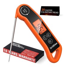 Instant Read Meat Thermometer, Meat Thermometer Digital with 0.5s Fast Readin...