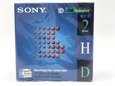 10-Pack SONY 3.5" Micro Floppy Disk/Double Sided 1.44MB 10MFD-2HD IBM Formatted