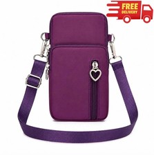 Mini Crossbody Cell Phone Bag Compact Shoulder Wallet Pouch Purse Holder