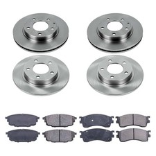 For Mazda Protege5 02-03 Callahan Brake Parts Plain Front Rear Brake Kit
