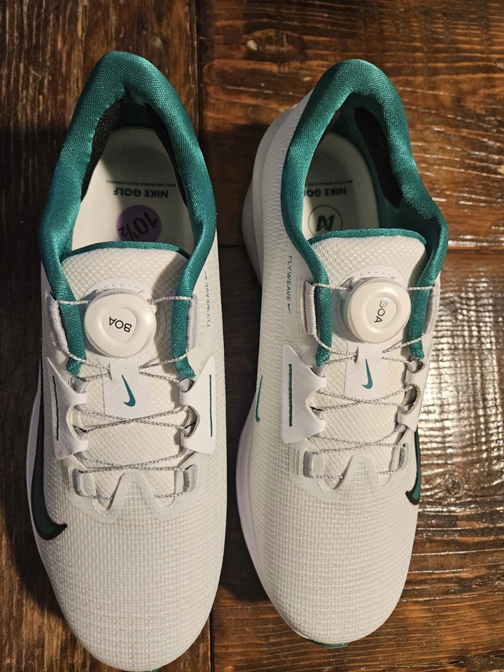 Nike Air Zoom Infinity Tour 2 BOA Photon Dust Malachite Golf Shoes Sz 10.5 Wide - Image 4 of 4