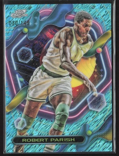 2023 Topps Cosmic Chrome Basketball Aqua Equinox Refractor Robert Parish #140