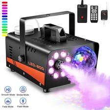 600W Fog RGB 3in1 8LED DJ Smoke Machine Stage Show Decor w/ Wireless Remote Gift