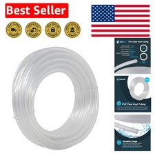 Versatile 20 Ft PVC Clear Tubing - 3/16 ID x 5/16 OD for All Liquid Transfers