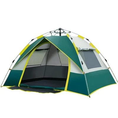 MARKENLOS POP-UP ZELT 3-4 PERSONEN AUTOMATIK ZELT CAMPING ZELT WASSERDICHT 200x200x135CM