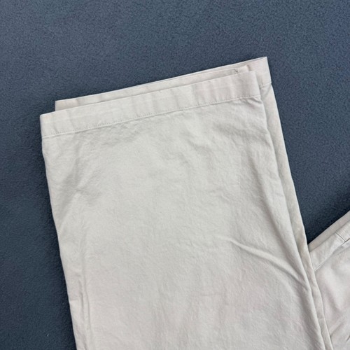 Pantalones L.L.Bean Para Hombre Grandes Beige Calce Clásico Mezcla de Algodón Cordón Cintura - Imagen 5 de 8