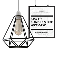Vintage Cage Metal Pendant Light Shade Wire Cage Ceiling Industrial lampshade