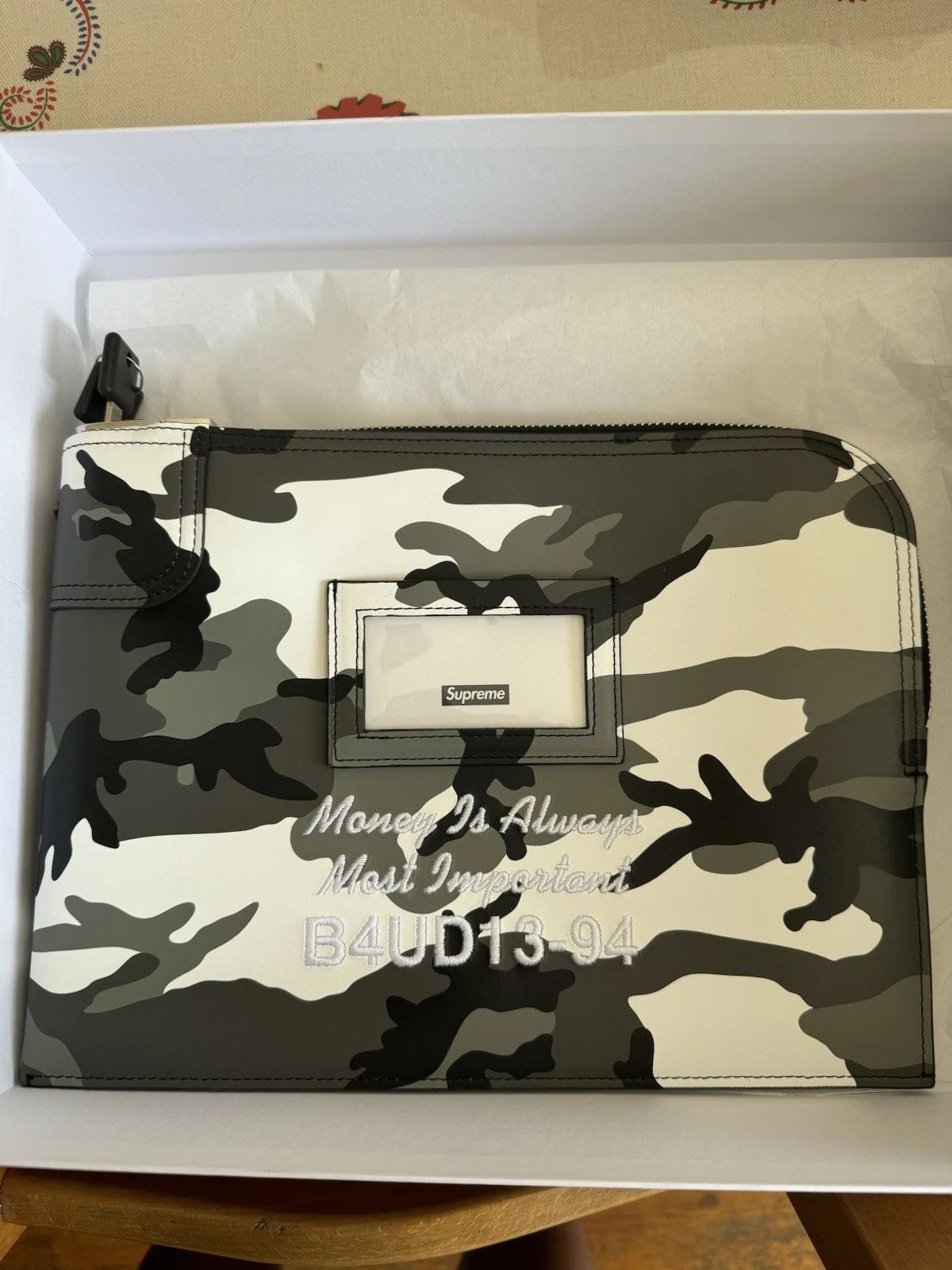 Sac à monnaie Supreme Maroquinerie Neige Camouflage