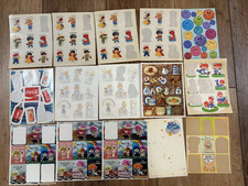 Hallmark Vintage 1980's Sticker Sheets Lot of 15 Sheets
