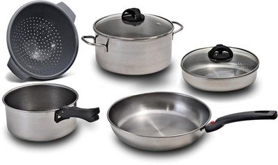 Beaver Brand New Steele 22 Plus, Kochgeschirr-Set, 8-teilig