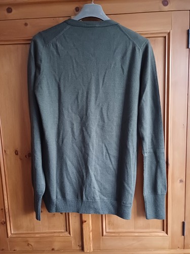 Lacoste Women's Cardigan V Neck Khaki Size 14 New Wool / Cashmere / Silk - Picture 3 of 7