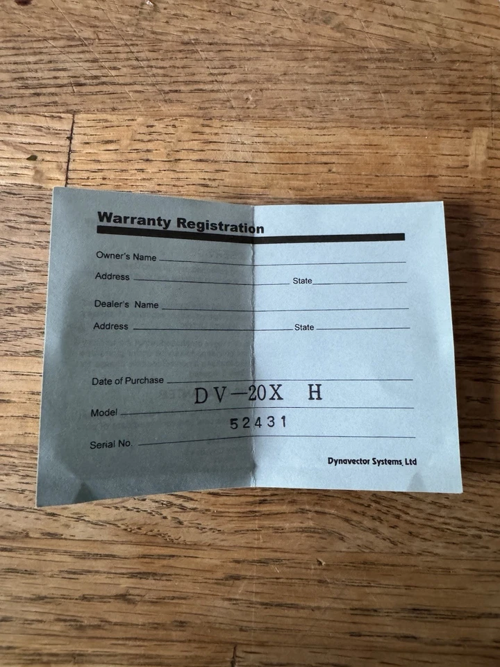 Dynavector DV dv-20x Box Only - Image 4 of 4