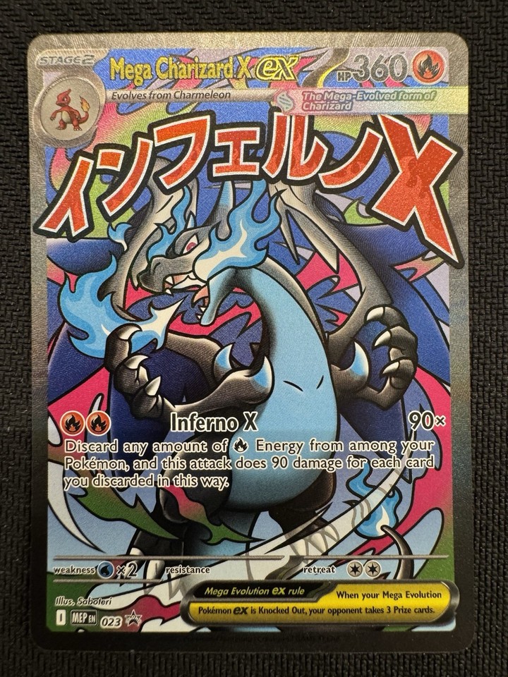 Mega Charizard X ex - MEP 023 - Black Star Promo - Mega Charizard X UPC ...