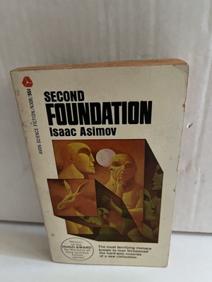 SECOND FOUNDATION by ISAAC ASIMOV Avon PB 9th Print 1970 Science Fiction Good
