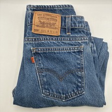 VTG 80s Levi’s 505 Orange Tab Jeans 33x31 Fits Dark Wash Made in USA Mint Cond