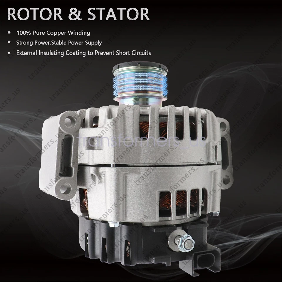 Alternador para Mercedes-Benz W204 C300 13-14 X204 GLK350 180A 12V CW 6 ranuras Foto 4 de 4