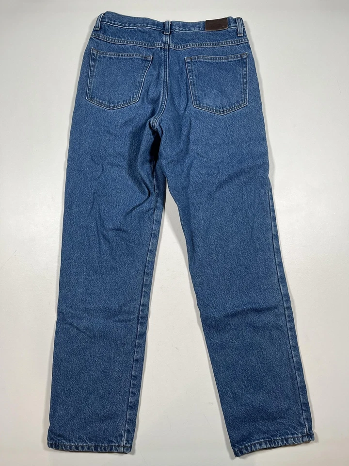 Vintage L.L.Bean Double L Classic Fit Flannel Lined Jeans Mens 31x32 Blue Denim - Image 2 of 4