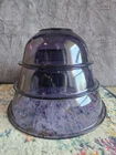 Amethyst Pyrex Clear Mixing Bowl Set of 3