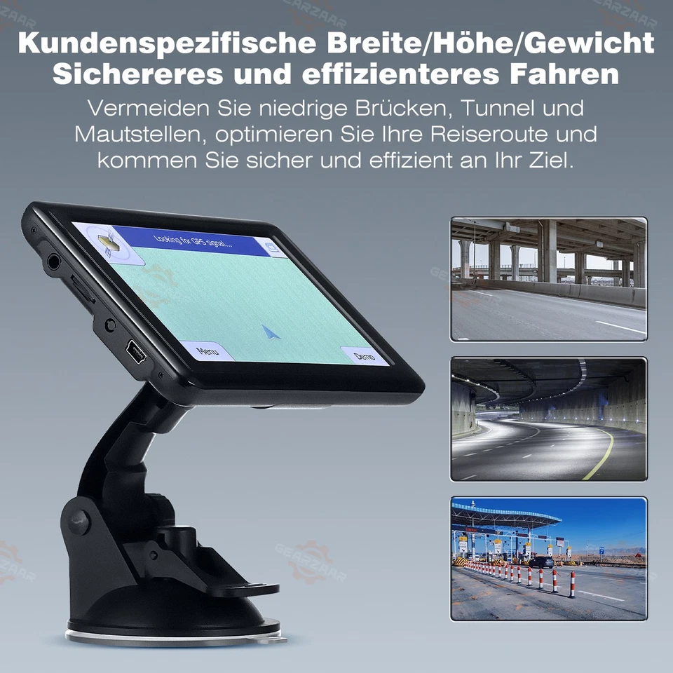 Navi Navigationsgerät 8G+128MB EU Karten Auto LKW PKW 5 Zoll GPS-Navigation - Bild 4 von 4