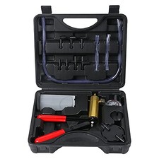 Brake Bleeder Kit with Hand Held Vacuum Pump and Adapters, with Vacuum black