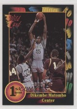 1992 Wild Card Collegiate Dikembe Mutombo #5 HOF 0a3