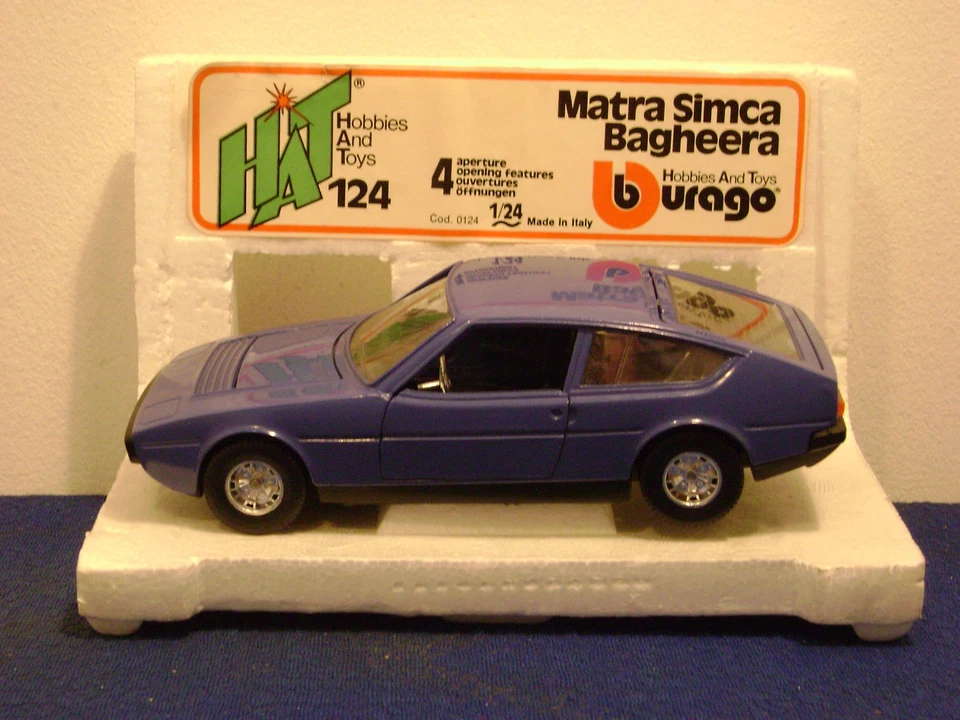 Bburago  HAT  Matra Simca Bagheera    cod . 0124   scala 1: 24   sehr selten - Bild 3 von 4