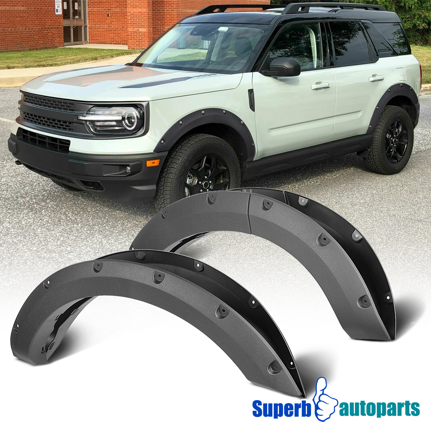 Fits 20212022 Ford Bronco Sport Pocket Style Fender Flares Wheel