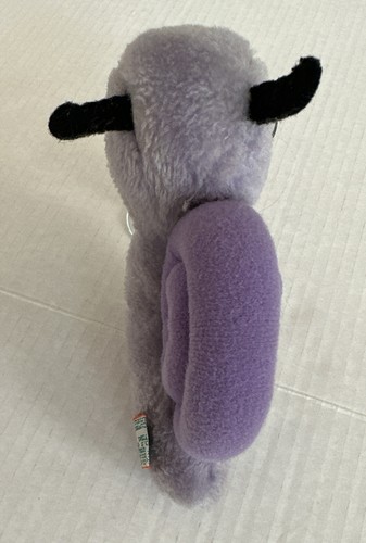 Vintage 1981 Dakin Purple Snail Stuffed Animal Plush 5” Red Nose Nutshells - Picture 3 of 7