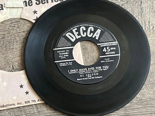 45 RPM Vinyl Records Al Jolson for sale | eBay