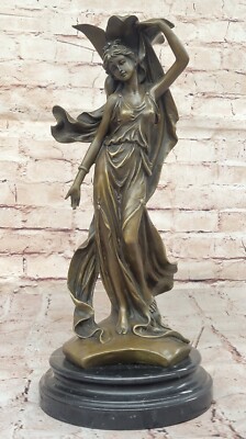 Sexy Kunst Bronze Statue Unterzeichnet Detaillierte Skulptur Sammlerstück Heim