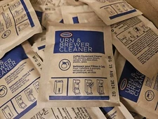 20 Pack Urnex Urn & Brewer Cleaner Coffee Descaler Packets Glass Bowl Clean