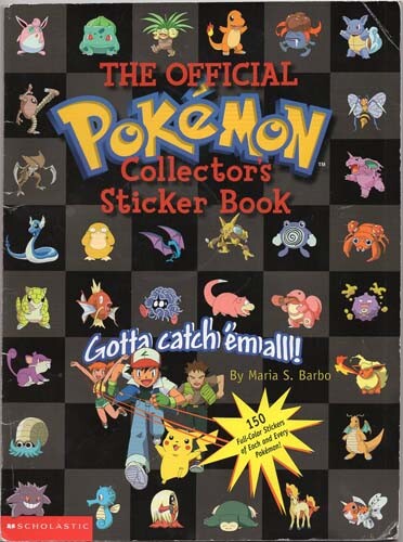 POKEMON™ GOTTA CATCH'EM ALL COLLECTOR'S STICKER BOOK by MARIA BARBO 1999 - SALE! - Picture 1 of 5
