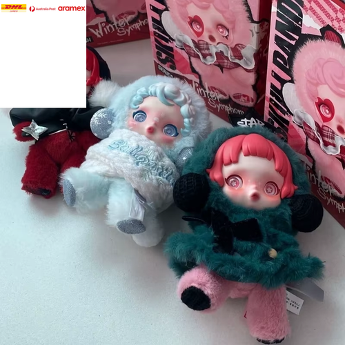 Skullpanda Winter Music Series Blind Box Pendant Plush Doll Mystery Box Toys Cut - Picture 6 of 8