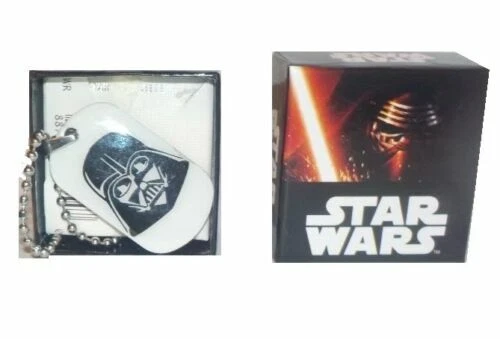 STAR WARS DARTH VADER DOUBLE SIDED GLOW DOG TAG NECKLACE - Image 3 of 4