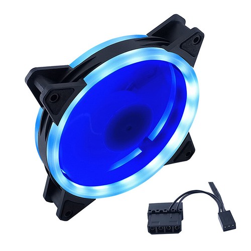 120mm PC Case Fan 12V Big 4p + 3p 1200rpm RGB Desktop Computer Heat Colorful _xa - Afbeelding 19 van 19