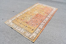 Vintage rug, Area rug, Oriental rug, Boho rug, Turkish rug, 4.9 x 9 ft TV5358