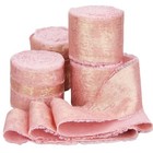 4 Rolls Pink Silk Satin Ribbon Total 21.88 Yards Chiffon Ribbon 1-5/8 inch Fr.