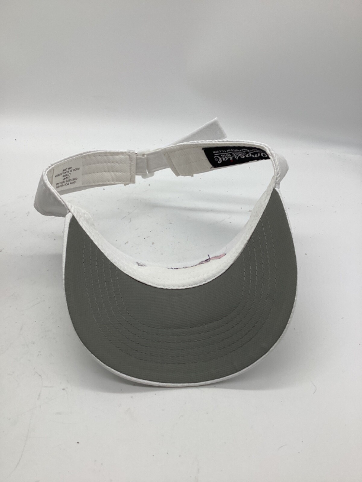 Pickleball White Adjustable Polyester Visor H3 - image 3