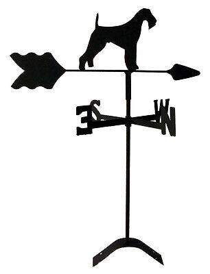 airedale terrier  roof weathervane black wrought iron 