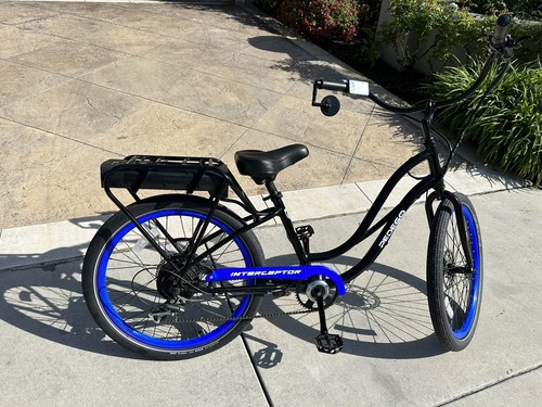 Pedego Electric Bikes, Beach Cruisers, Blue & Black, 26' Wheels - Picture 12 of 22