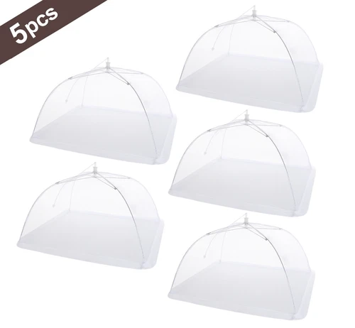5pcs Fliegengitter Obstnetz Fliegenhaube Speiseschirm Lebensmittel Schutzhaube - Bild 7 von 15