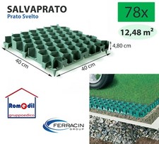 GRIGLIATO SALVAPRATO POLIETILENE PRATO CARRABILE PARCHEGGIO GIARDINO 4,8 CM 78PZ