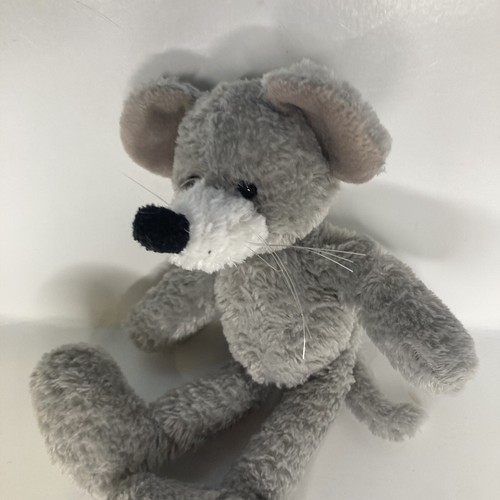 Gund Brie the Gray Mouse Rat Beanbag Plush #1223 Stuffed Animal Toy 10” - Picture 8 of 9