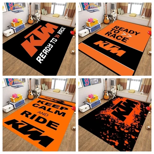 KTM Motorrad Boden Teppich Schlafzimmer Tür Matte rutschfeste Matte Geschenk -- - Bild 5 von 45