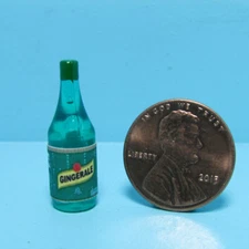 Dollhouse Miniature Detailed Replica Ginger Ale Soda Bottle HR53956